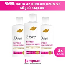 Dove Şampuan Keratin Uzun Saç Terapisi 375 ml X3