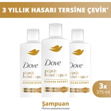 Dove Şampuan Peptit Bond Repair 375 ml X3