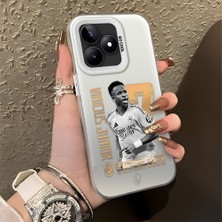 HONTINGA Realme Note 50 ile Uyumlu Kılıfı Silikon Kenar Sert Arka Düşüme Önleyici Basitlik Anti Düşme Kamera Korumali Vinícius Desen Telefon Kılıfı K1-1151