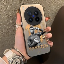 HONTINGA Vivo X300 Pro ile Uyumlu Kılıfı Silikon Kenar Sert Arka Düşüme Önleyici Basitlik Anti Düşme Kamera Korumali Mbappé Desen Telefon Kılıfı K1-1150