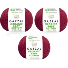 Gazzal Organic Baby Cotton Amigurumi Ipi 50 Gr. 3 Adet 429