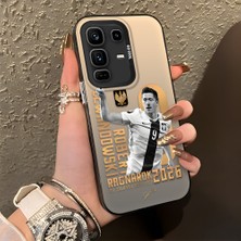 HONTINGA Infinix Note 50 Pro Plus ile Uyumlu Kılıfı Silikon Kenar Sert Arka Düşüme Önleyici Basitlik Anti Düşme Kamera Korumali Lewandowski Desen Telefon Kılıfı K1-1155