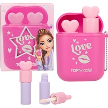 Top Model by Depesche Top Model Kız Çocuk Lip Gloss Parlatıcı Ruj Seti Anahtarlıklı Çanta Süsü