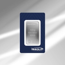 E-Gümüş Işgold 100GR Külçe Gümüş