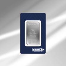 E-Gümüş Işgold 50GR Külçe Gümüş