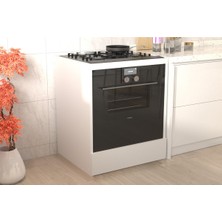 Hale Beyaz Ankastre Fırın ve Mutfak Dolabı – Modern Tasarım