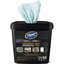 Silgeç Ultra Güçlü Yağ Çözücü Leke Çıkarıcı Hijyen Kovalı Islak Bez 200 Adet Premium Tezgah, Izgara, Barbekü Temizleme