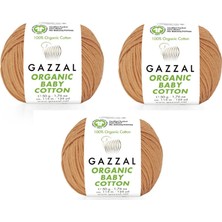Gazzal Organic Baby Cotton Amigurumi Ipi 50 Gr. 3 Adet 438