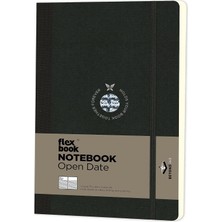 Mabeyn 22 Esnek Notebook 13X21 Siyah Şerit Çizgili 192 Sayfa 85GR