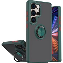 Eco Port Samsung Galaxy S26 Ultra Montreal Yüzüklü Silikon Kapak - Yeşil