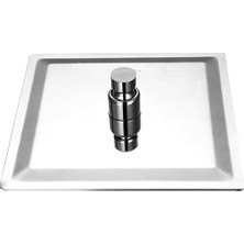 Mabeyn Tepe Duş Başlığı Kare Slim 304 Metal 20X20 cm KTD101