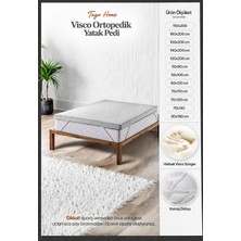 Tago Home Visco Ortopedik Yatak Koruyucu Yatak Pedi & Yatak Şiltesi Lastikli Fermuarlı