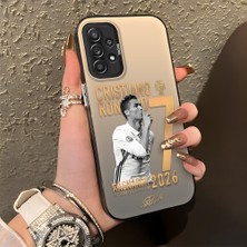 HONTINGA Samsung Galaxy A52S 5g ile Uyumlu Kılıfı Silikon Kenar Sert Arka Düşüme Önleyici Basitlik Anti Düşme Kamera Korumali Cristiano Ronaldo Desen Telefon Kılıfı K1-1153