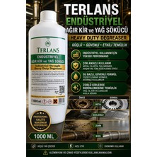 Terlans Endüstriyel Ağır Kir ve Yağ Sökücü 1000 ml | Güçlü Güvenli İs Karası Temizleyici | Heavy Duty Degreaser | Profesyonel yağ çözücü