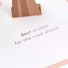 Mabeyn Wonder Pop Up Düğün Kartı (Klasik Araba, Yeni Evlenmiş) (5RZH1207)