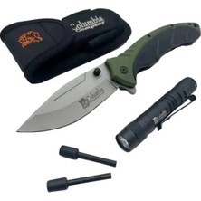 Tekinhediyelik Columbia Kamp Çakısı Fenerli Grn.