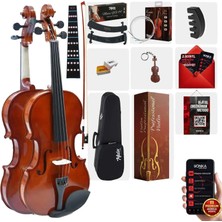 Midex CVL-744-TYS Profesyonel 4/4 Keman Seti (Yastık Tel Reçine Çanta Susturucu Yay)