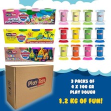 Mabeyn Neon+Kokulu+Pastel Oyun Hamuru 3X4X100 gr