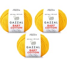 Gazzal Baby Cotton Amigurumi Ipi 50 Gr. 3 Adet 3417