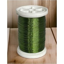 Mabeyn Filografi 0.30 mm (100GR- 150M) Zeytin Yeşili Renkli Bakır Filografi Teli