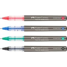 Mabeyn Ink Roller Kalem 0.5, Kırmızı, Silinmez Kalıcı Mürekkep, Iğne Uçlu, Akıcı Yazım, Mürekkep Göstergeli