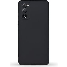 Mabeyn Galaxy S20 Fe ile Uyumlu Kapak Kamera Korumalı Içi Kadife Lansman Silikon Kılıf - Siyah