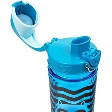 Mabeyn Sustain Tritan Çocuklar Için Su Şişesi, Bpa Içermez,%50 Plastik Atık Malzeme, Sızdırmaz, Uzun Ömürlü, Bpa Içermez, Karabina Dostu, Tekrar Kullanılabilir, 340 Ml, Mavi Baykuş