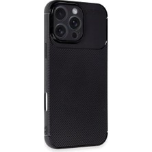 Mabeyn 16 Pro ile Uyumlu Auto Focus Karbon Kapak Ultra Ince Yapılı Tam Koruma Sağlayan Kılıf (Siyah)