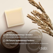 Mabeyn Omer Pirinç Sütü Sabunu Aydınlatıcı Sabun 100 gr 1 Adet Kadın Yüz Peelingi | Yaşlanma Karşıtı Akne Sivilce | Doğal Katı Yüz Sabunu | Yüz Bakımı, Duş Barı Yüz Maskesi