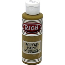 Rich Akrilik Boya 120 Cc Kaşmir 219 Kaliteli Hobi ve Sanat İçin Kullanım Kolaylığı