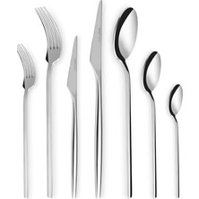 Mabeyn 316 Premium Look Platin 12 Kişilik 84 Parça Çatal Kaşık Bıçak Takımı