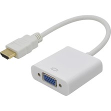 Alfais 4547 HDMI To VGA Dönüştürücü Adaptör Çoklu Cihaz Desteği ile Uyumlu Bağlantı