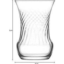 Mabeyn Inci 6'lı Çay Bardağı