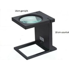 Mabeyn Masa Üstü Işıklı Büyüteç | Katlanabilir, Çok Fonksiyonlu, 16 cm Geniş Lens, 18 cm Yükseklik | Kuyumcular ve Hobi Çalışmaları Için