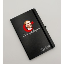 As Gift Kişiye Özel Cumhuriyet Bayramıı Baskılı Siyah Defter