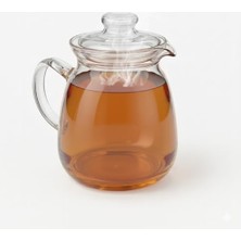 Mabeyn Dayanıklı Borosilikat Cam Demlik – 600 ml Şeffaf Çaydanlık, Filtreli Bitki Çayı ve Kahve Demleme Sürahisi, Kapaklı Cam Demlik