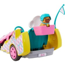 Mabeyn ve Stacie; Dönen Tekerlekleri Olan Go Kart Arabası, Köpek, Aksesuarlar ve Çıkartma Sayfası Dahil 9 Parçalık Oyun Seti, HRM08