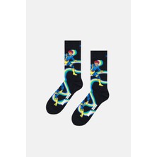 Happy Socks - Çok Renkli Marvel x - Men Cyclops Figürlü Çorap
