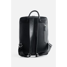 Mabeyn Paftalı Deri Laptop Sırt Çantası, 38X26X6 Cm, Modern Tasarım