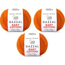 Gazzal Baby Cotton Amigurumi Ipi 50 Gr. 3 Adet 3419