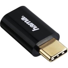 Mabeyn Adaptör, Micro USB Soket- USB -C Fiş, Siyah
