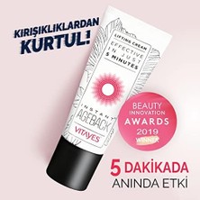Mabeyn Insant Ageback Anında Etkili Yüz Germe ve Sıkılaştırma Kremi - Göz Altı Torbaları ve Kırışıklıklarında Etkili Yüz Bakım Kremi - 15 ml