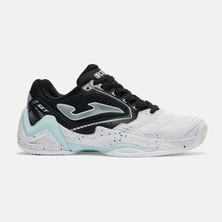 Joma Set 2627 Kadın Tenis Ayakkabısı Beyaz-Siyah Gerçek Deri Tabanı ile Rahat ve Dayanıklı TSELS2621AC
