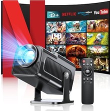 Mabeyn Seseno Projektör, Mini Projektör, 4K Fhd 1080P Taşınabilir Projektör, 11.0 5g Wifi 6 Bt 5.0 Destekler, Otomatik Düzeltme, 150 Inç, 360 Derece Dönebilir Akıllı Projektör, Telefon/pc