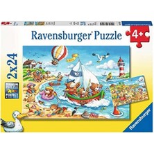 Mabeyn 2X24 Parça Yapboz Seaside Holiday