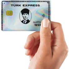 Mabeyn Türk Kart Kaplama Hologramlı Kart Etiketi (Yüksek Kaliteli Baskı)