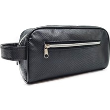 Boldy Siyah Renkli Erkek Kozmetik Tıraş Çantası El Çanta Seyahat Çantası 2 Cepli Kullanışlı Model