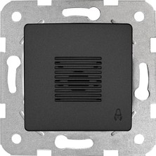 Mabeyn Life Gece Siyahı Zil Buzzer Mekanizma ve Kapak