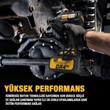 Mabeyn Cat DX72 18VOLT/4.0AH Li-Ion Çift Akülü Şarjlı 350NM Kömürsüz Profesyonel Somun Sıkma