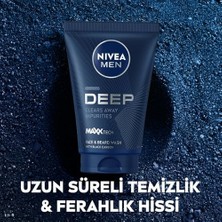 Mabeyn Men Erkek Yüz ve Sakal Temizleme Jeli Deep Dimension 100 Ml,nemlendirici,yağ Arındırıcı,aktif Karbon,gün Boyu Ferahlık